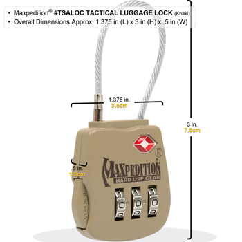 Maxpedition Tactical Luggage Lock 3