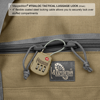 Maxpedition Tactical Luggage Lock 6