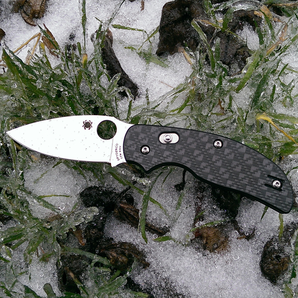 Spyderco Sage 3 Bolt Action Carbon Fiber 11