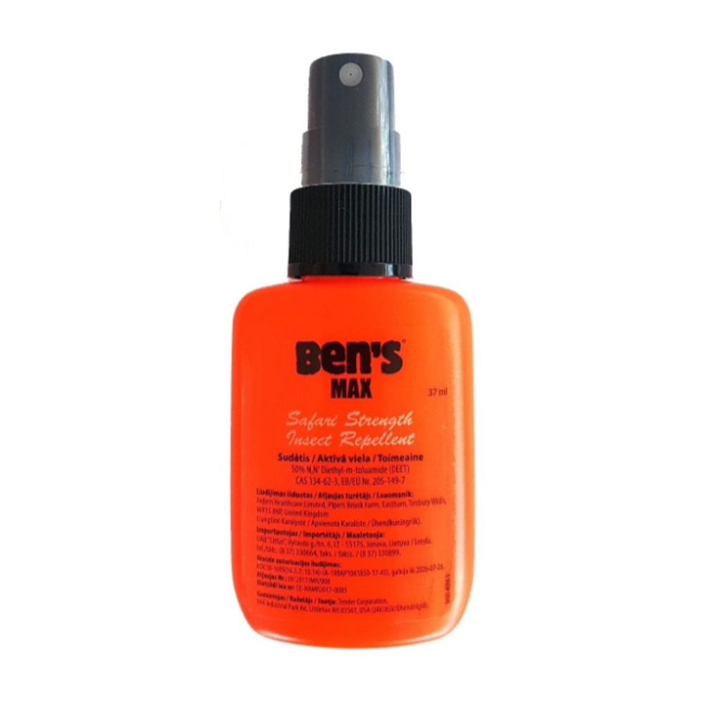 Ben's Max 50 DEET Tick and Insect Repellent 37 ml. 1