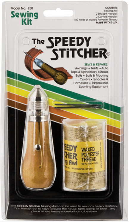 Speedy Stitcher DELUXE AWL KIT DISPLAY PACK 250 Sewing Awl Set 1