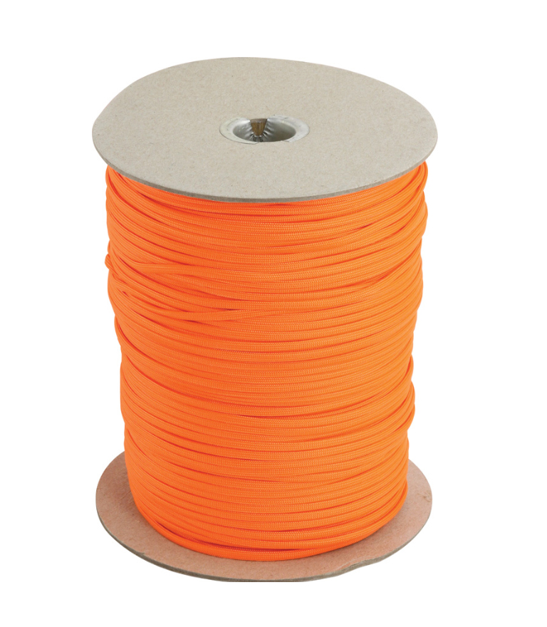 Orange Parachute Cord (PARACORD550) 1 m 1