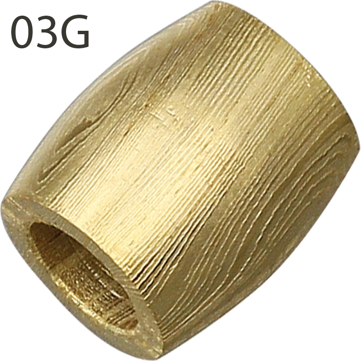 Grindworx Gold Plated Damascus Barrel Beads 2