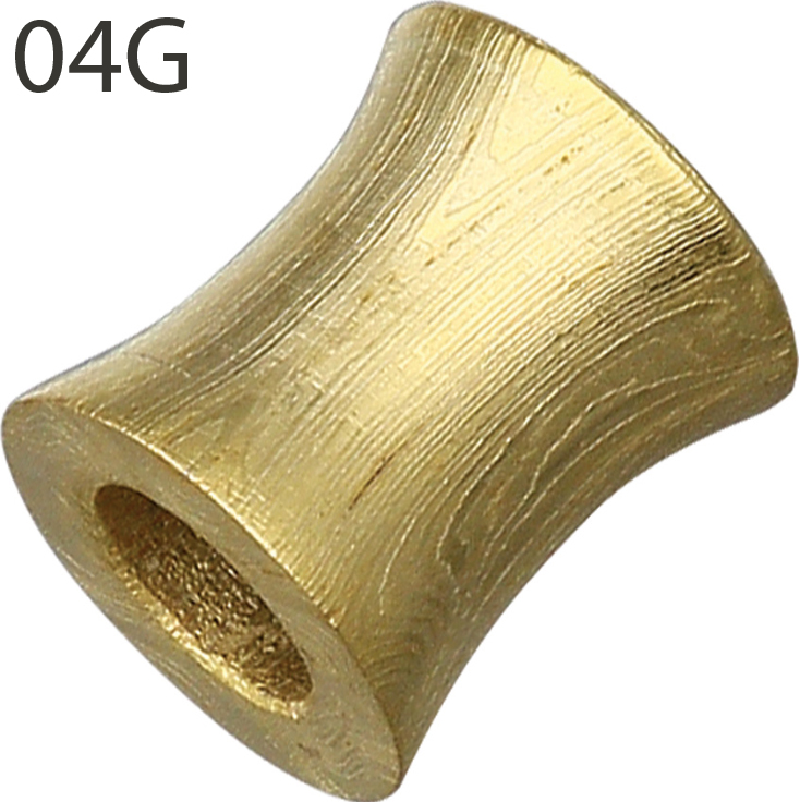Grindworx Gold Plated Damascus Barrel Beads 3