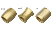 Grindworx Gold Plated Damascus Barrel Beads