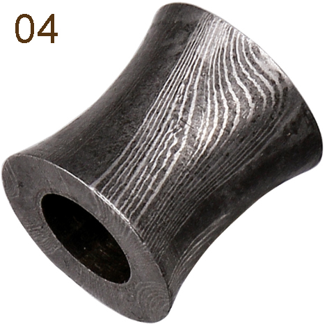 Grindworx Damascus Barrel Beads 3