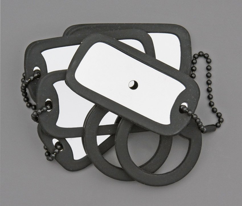 TOPS Knives Metal Signal Mirror - dog tag 1