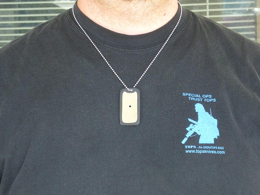 TOPS Knives Metal Signal Mirror - dog tag 3