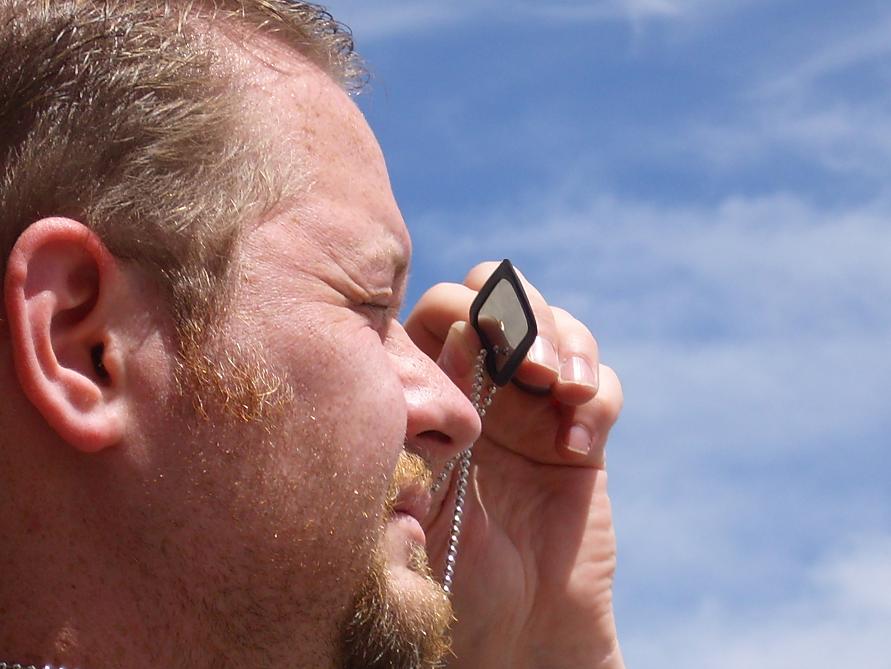 TOPS Knives Metal Signal Mirror - dog tag 2