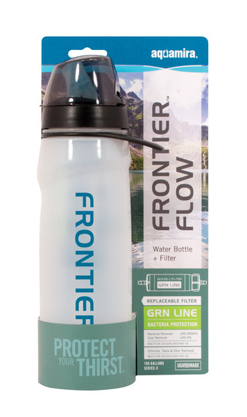 Aquamira Frontier™ Flow GRN Line Filtered Water Bottle 2