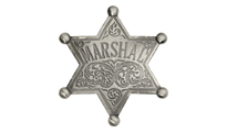 Old West Marshal Badge