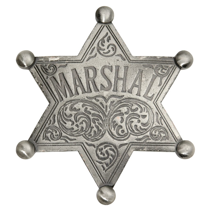 Old West Marshal Badge 1