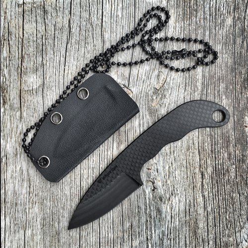 Bastion Carbon Fiber EDC Knife Curved 3