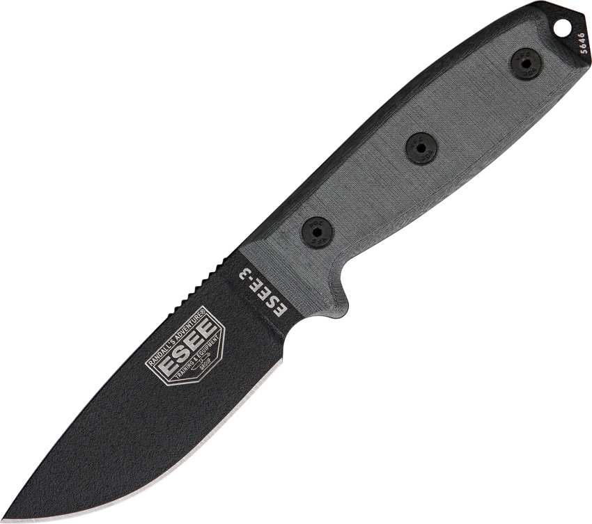 ESEE 3 BLACK BLADE 1