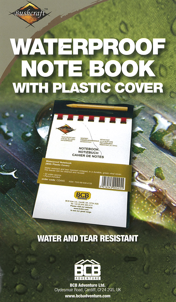 Waterproof Notebook BCB WATERPROOF NOTEBOOK (WITH PLASTIC COVER) 1