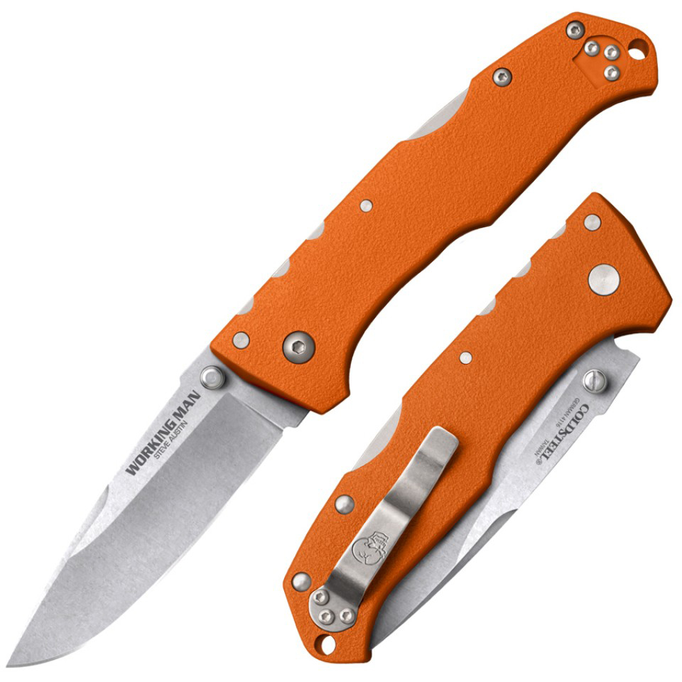 Cold Steel Steve Austin Working Man (Blaze Orange) 1