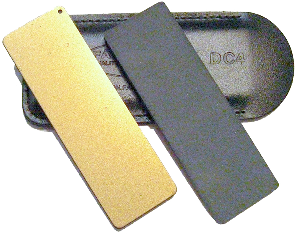 Fallkniven DC4 Diamond/Ceramic Sharpener with Leather Sheath 1