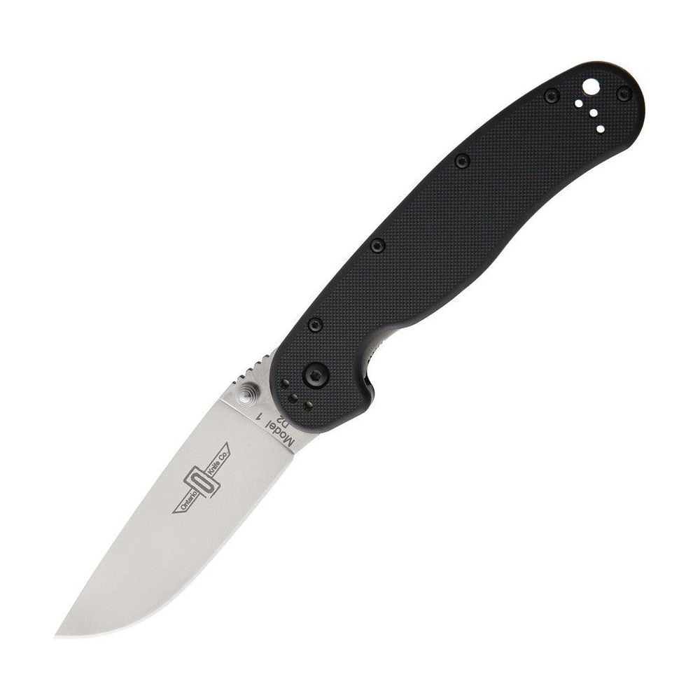 Ontario Rat 1 D2 Linerlock Black 8867 1