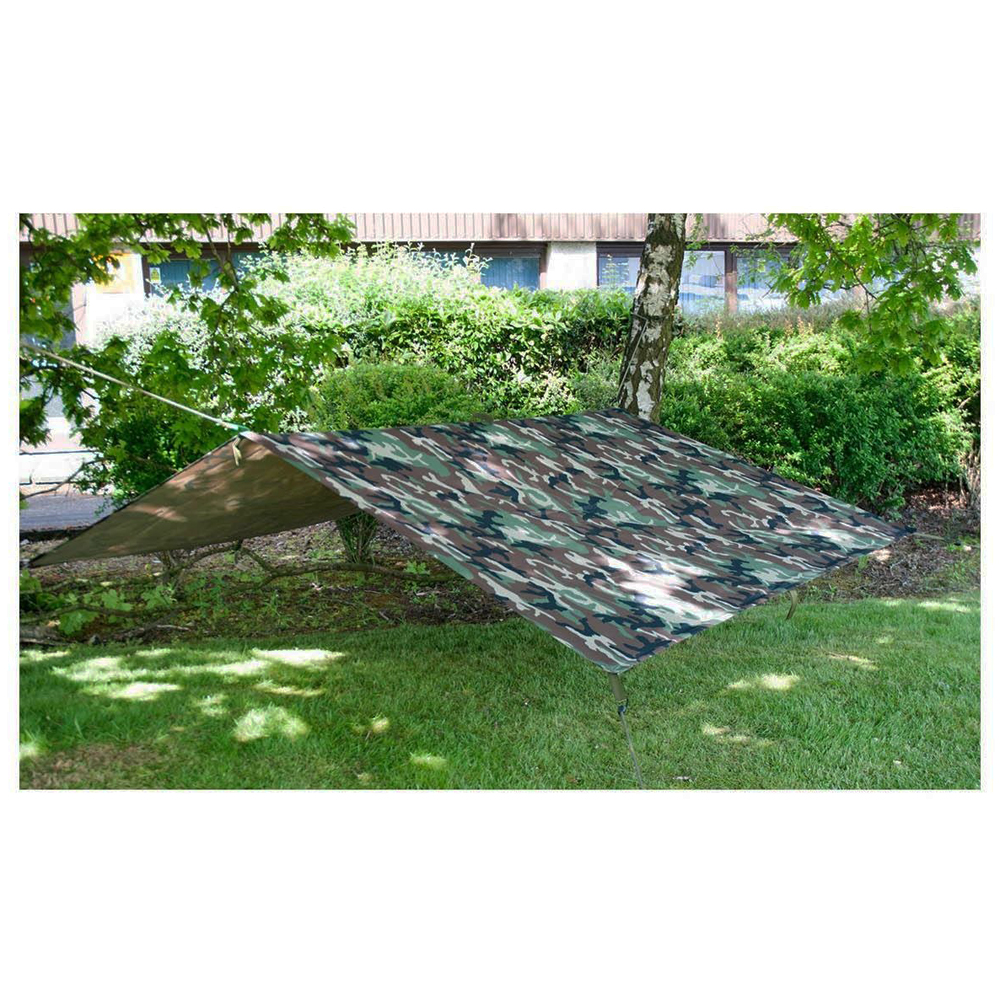 Mil-Tec Woodland Tarpaulin Camouflage Tarp 2