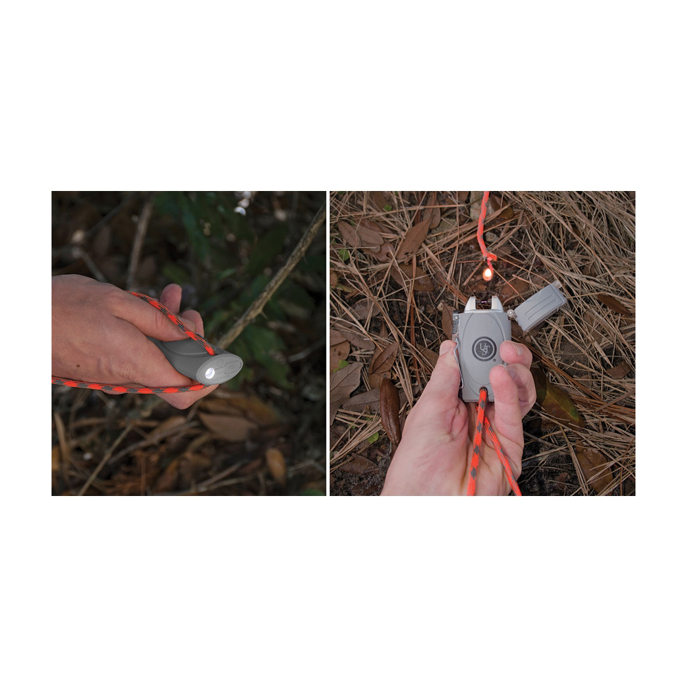 UST TekFire™ LED Fuel-Free Lighter, Gray High-Voltage Electric Lighter-Flashlight 3