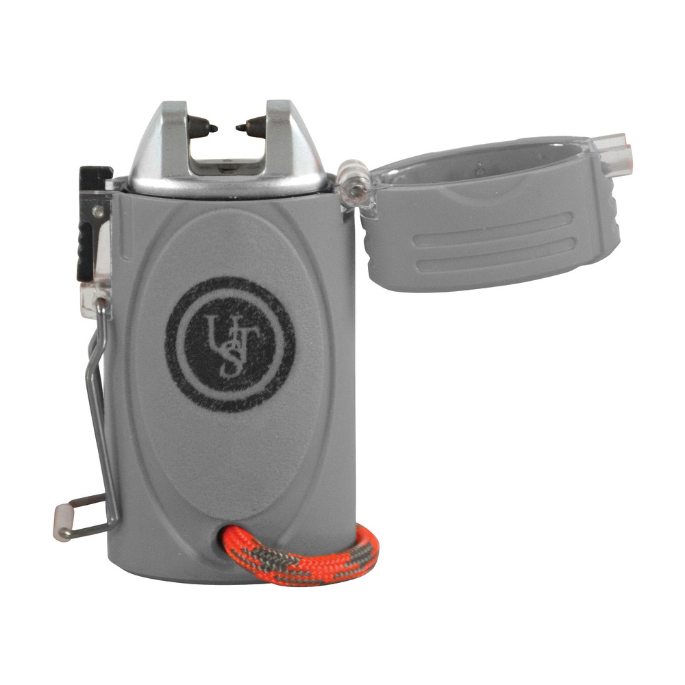 UST TekFire™ LED Fuel-Free Lighter, Gray High-Voltage Electric Lighter-Flashlight 1
