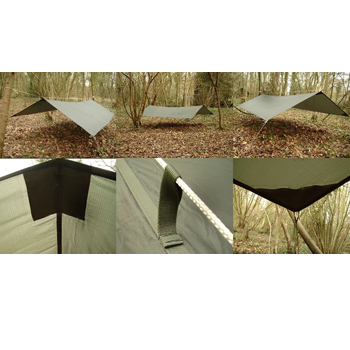 BCB Olive Green Fox Lightweight Basha Tarp 6