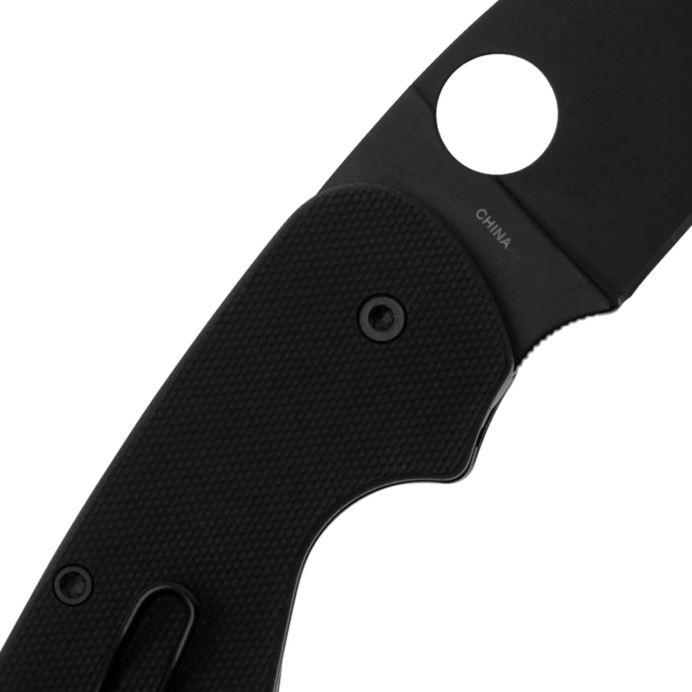 Spyderco Efficient Plain G10 Black C216GPBBK 5