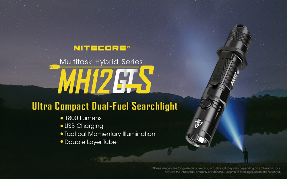 Nitecore Compact Dual-Fuel Search Light MH12GTS 2