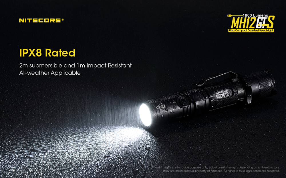 Nitecore Compact Dual-Fuel Search Light MH12GTS 17