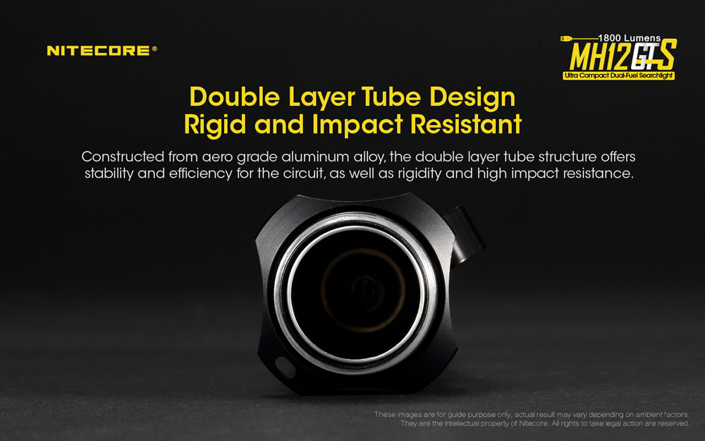 Nitecore Compact Dual-Fuel Search Light MH12GTS 8