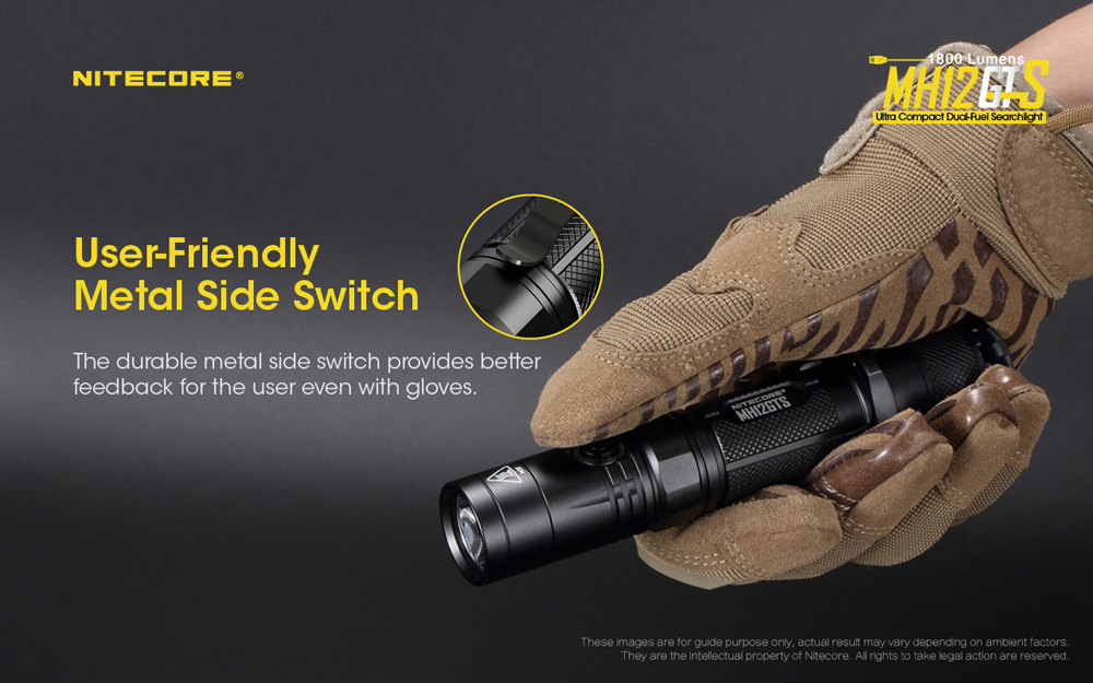 Nitecore Compact Dual-Fuel Search Light MH12GTS 9