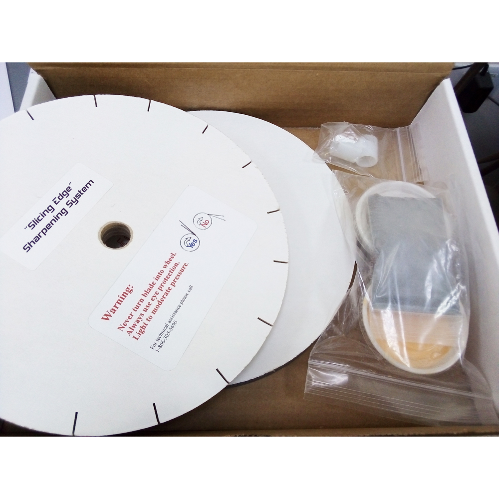 Slicing Edge Sharpening System CW1 Sharpening and Polishing Wheel Set 2