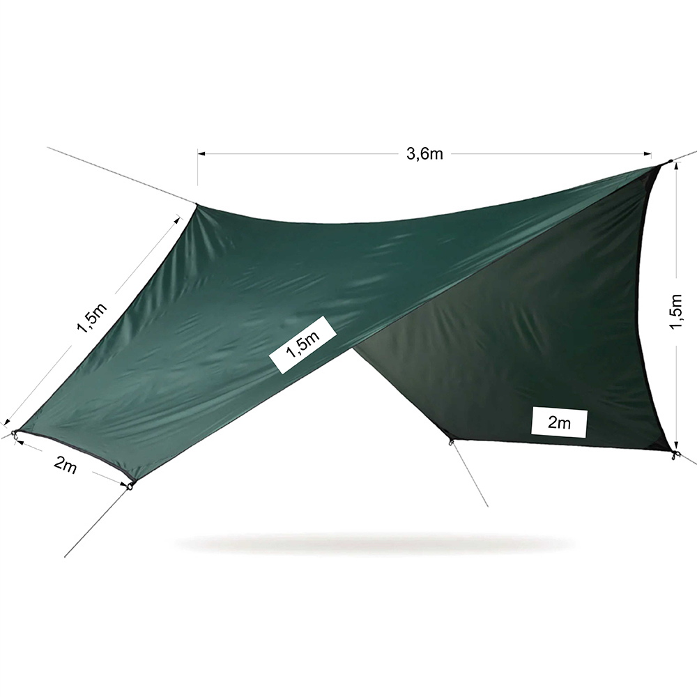 HENNESSY COATED POLYESTER RIPSTOP RAINFLY Tarp 1