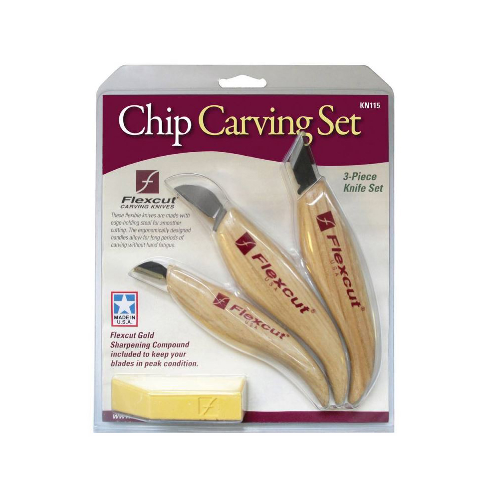 Flexcut KN115 Chip Carving Set Wood Carving Set 2