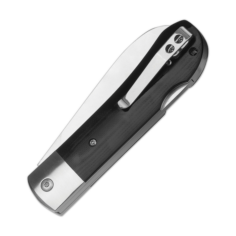 QSP Worker Lockback Black G10 2