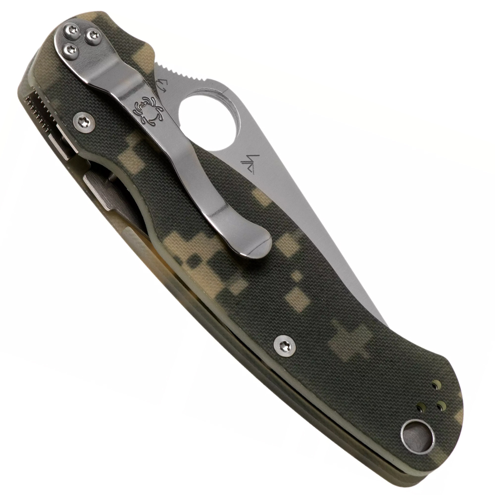 Spyderco Para Military 2 G-10 Digital Camo 4