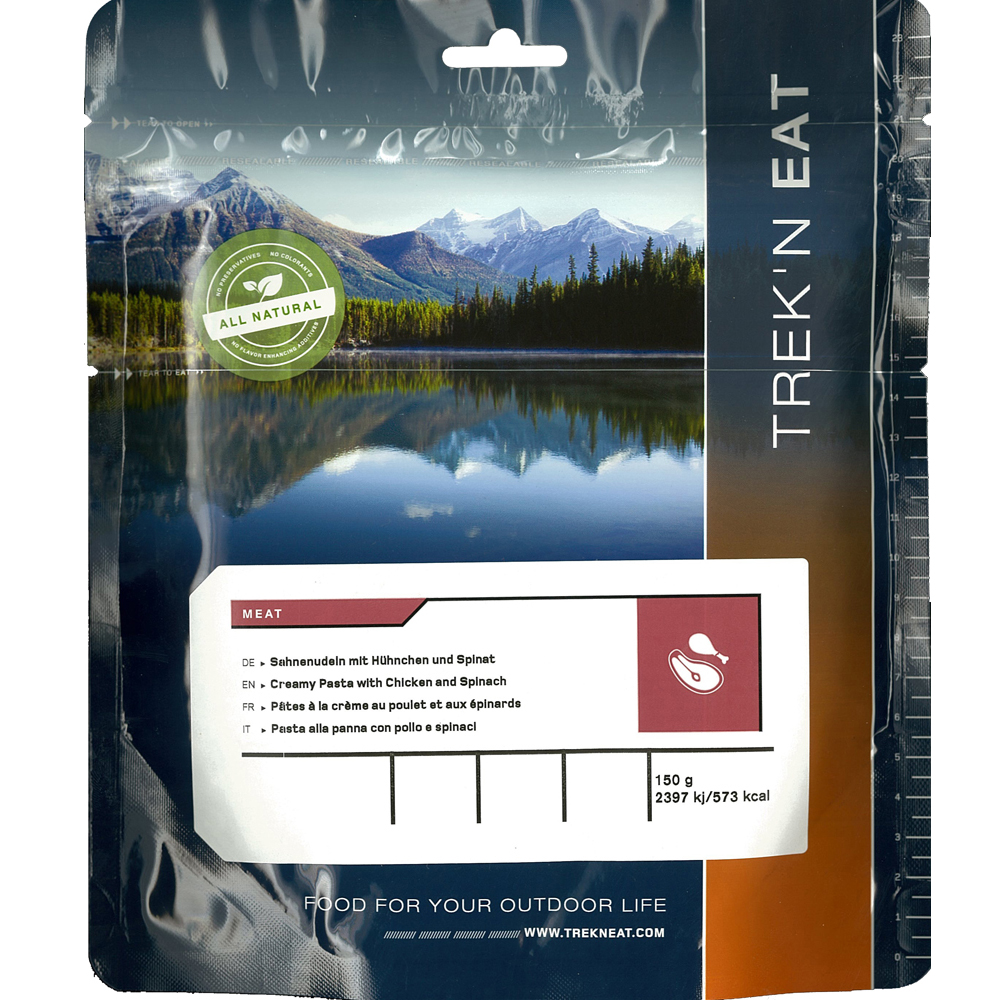 Trek’n Eat Pasta with Chicken and Spinach - MEAT 1