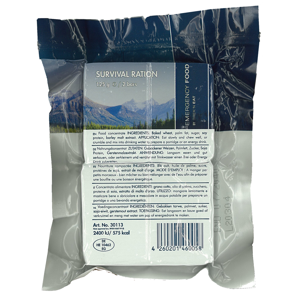 SURVIVOR Emergency Ration 125g 4