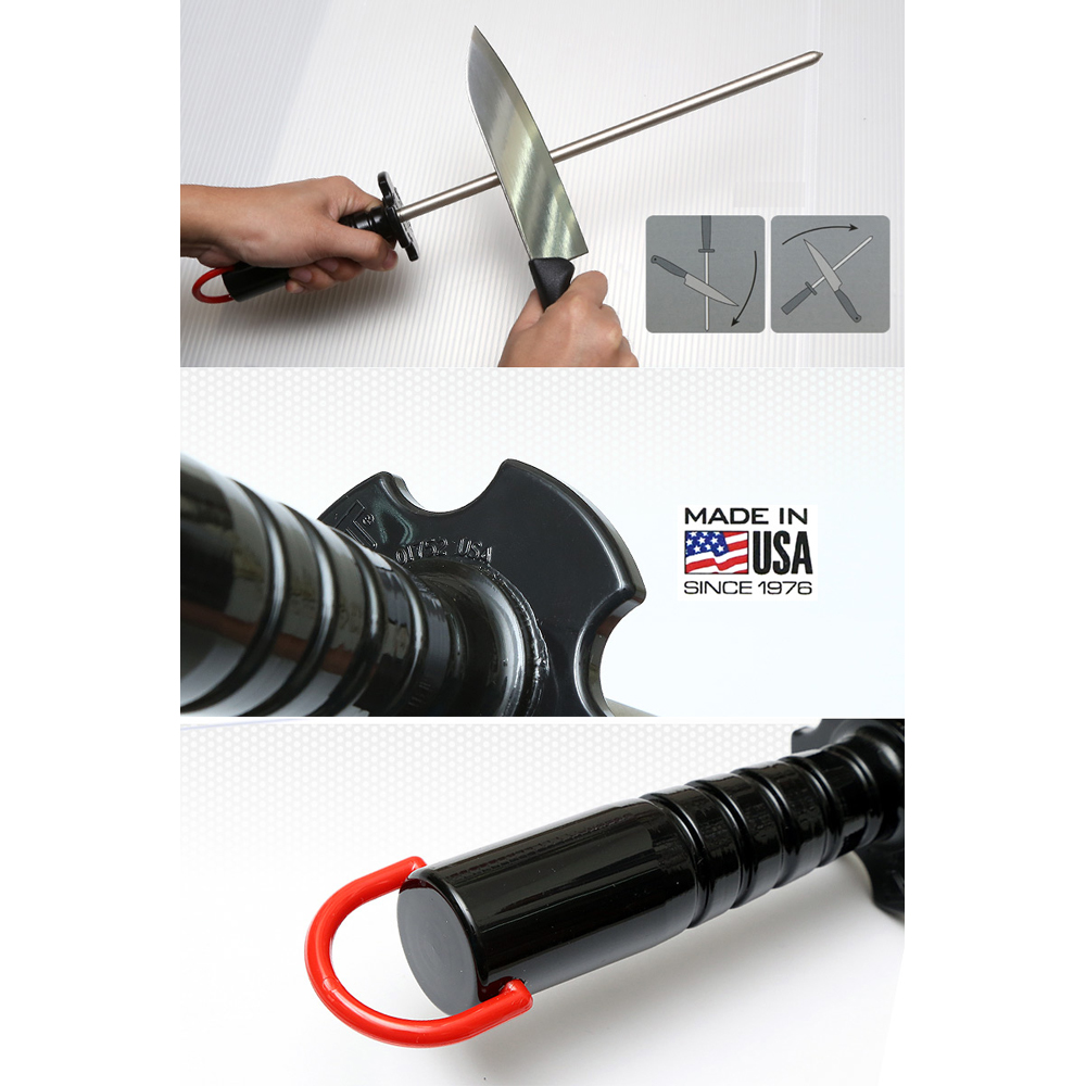 DMT 12-in Diamond Steel Fine DS2F Diamond Sharpening Rod 4