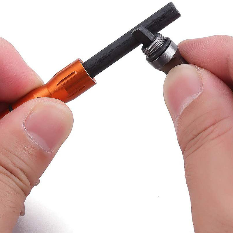 Waterproof EDC fire starter - anodized aluminum 4