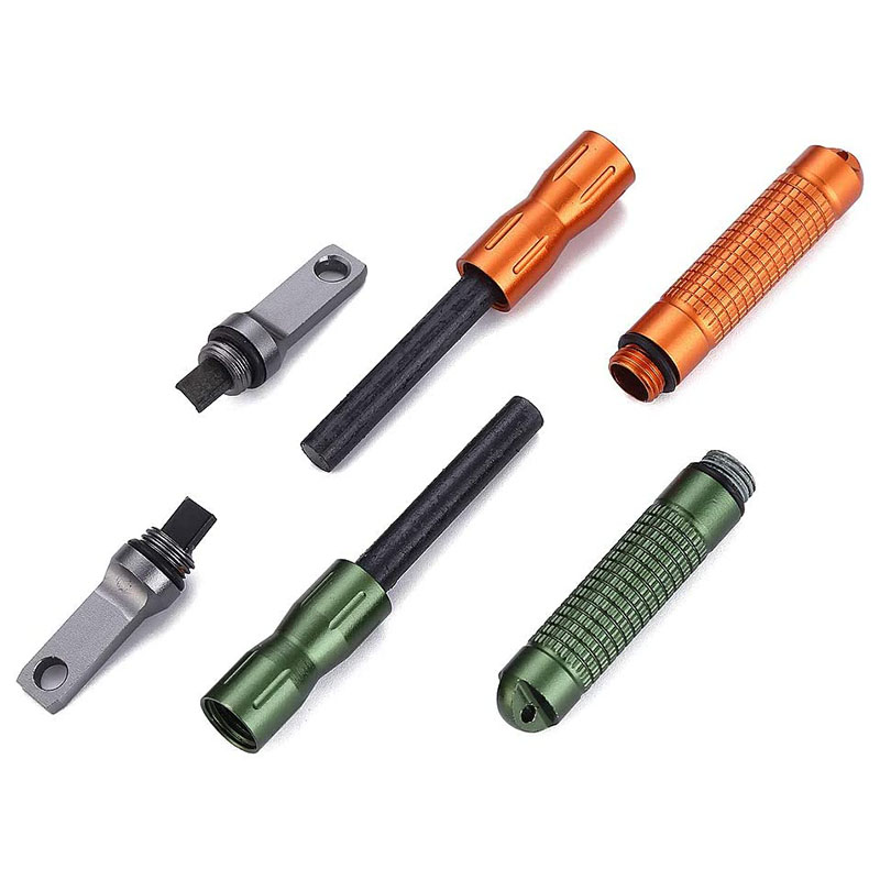 Waterproof EDC fire starter - anodized aluminum 5