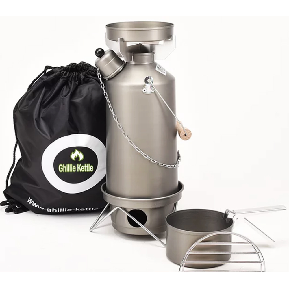 Ghillie Kettle THE ADVENTURER &amp; COOK KIT - HARD ANODISED 1