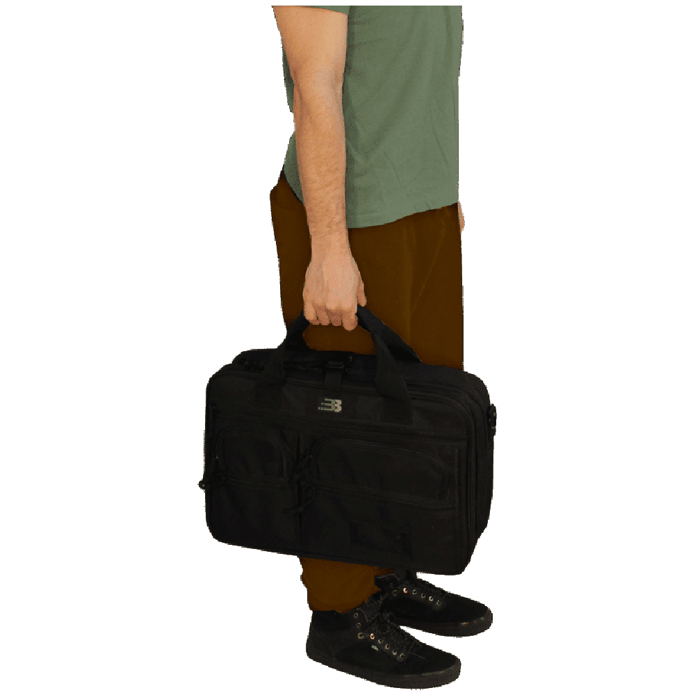 BulletBlocker NIJ IIIA Bulletproof Full Length Shield Briefcase with Fold-Out Full-Length Armored Shield 4