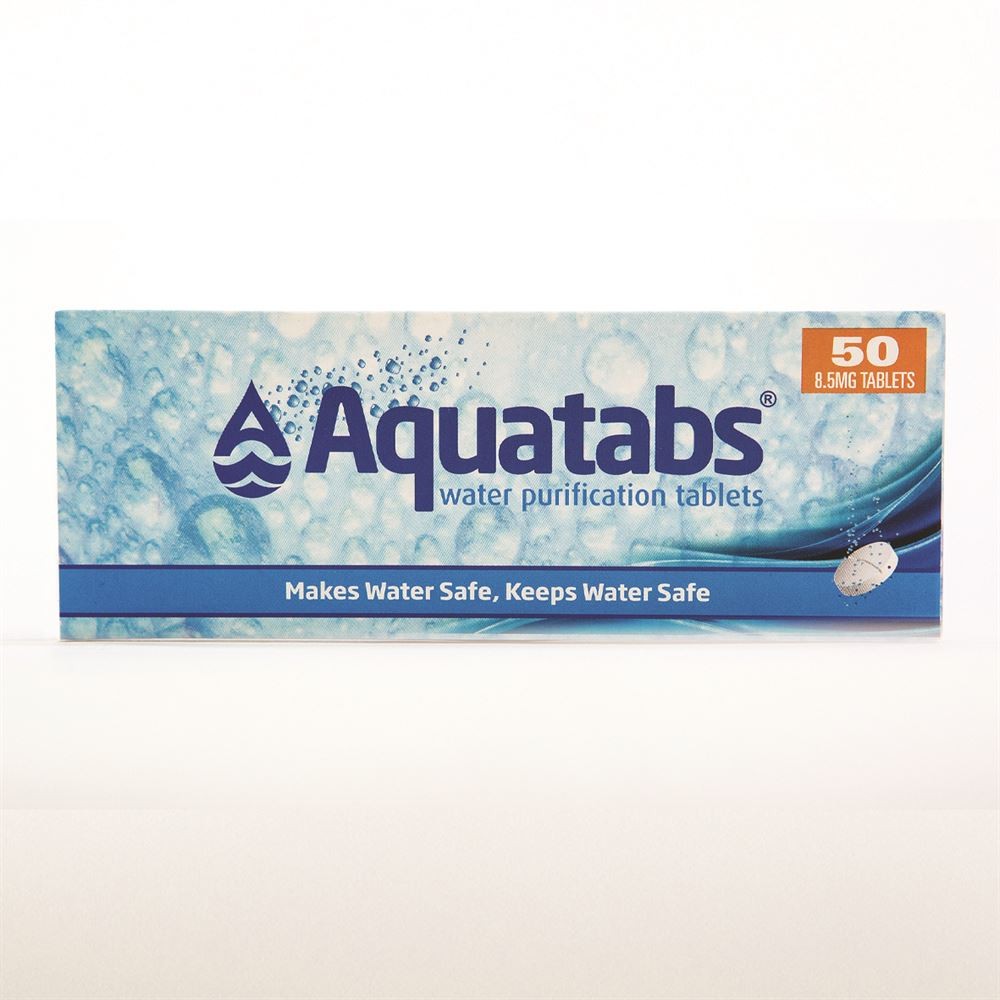 BCB Aquatabs Water Purification Tablets Box of 50 1