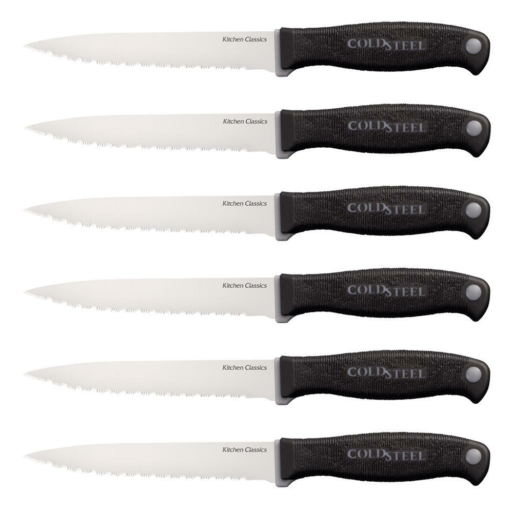 Cold Steel 6-Piece Kitchen Classic Steak Knife Set 59KSS6Z 1
