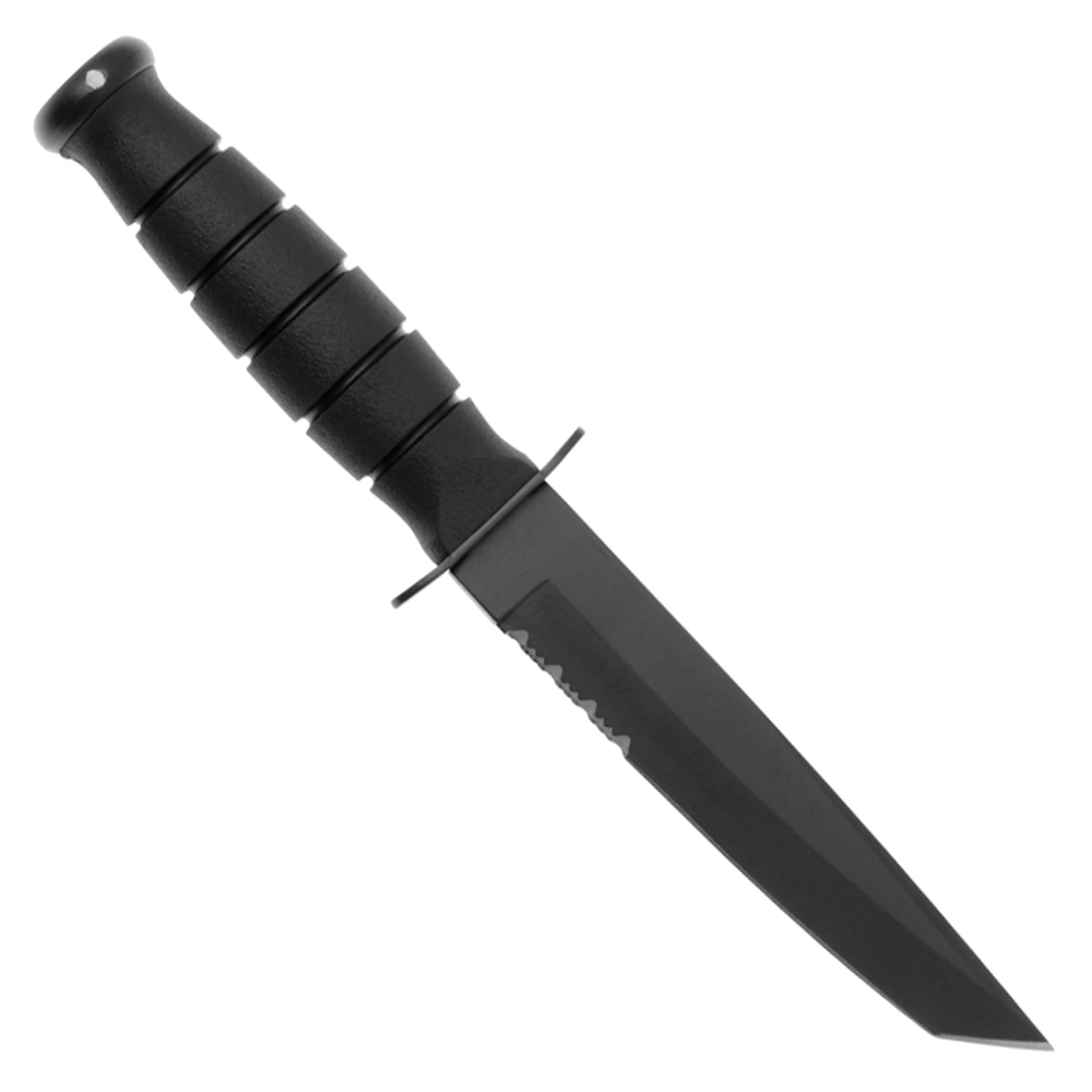 KA-BAR 5055 Short Black Tanto Combo Blade Black Kydex 2