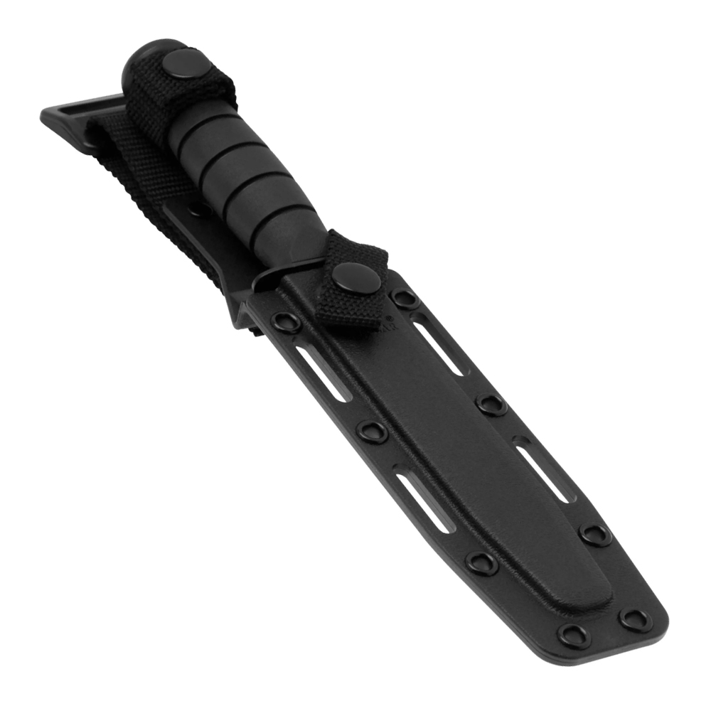 KA-BAR 5055 Short Black Tanto Combo Blade Black Kydex 6