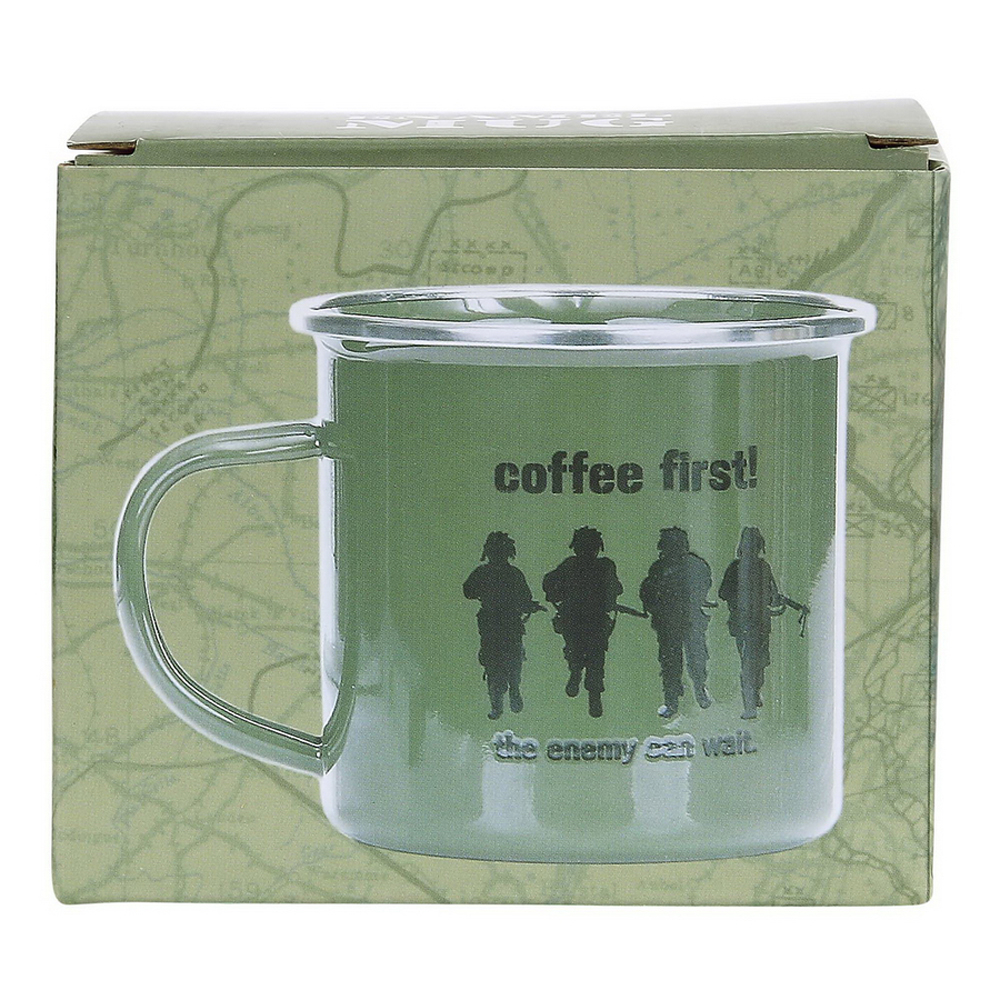 Enamel Mug Coffee First! 2