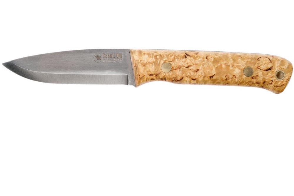 Casstrom Woodsman Fire Striker Knife, Curly Birch, Sleipner Steel 6