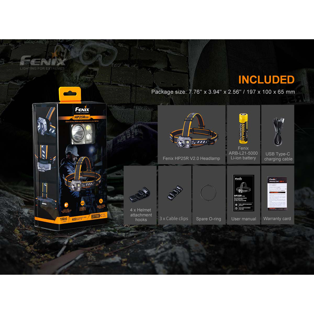 Fenix HP25R V2.0 Headlamp 16